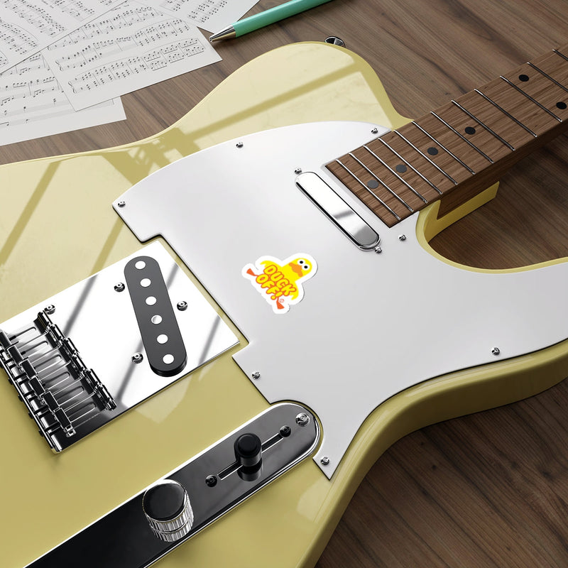 Load image into Gallery viewer, Yellow Electric Guitar with Unique Design
