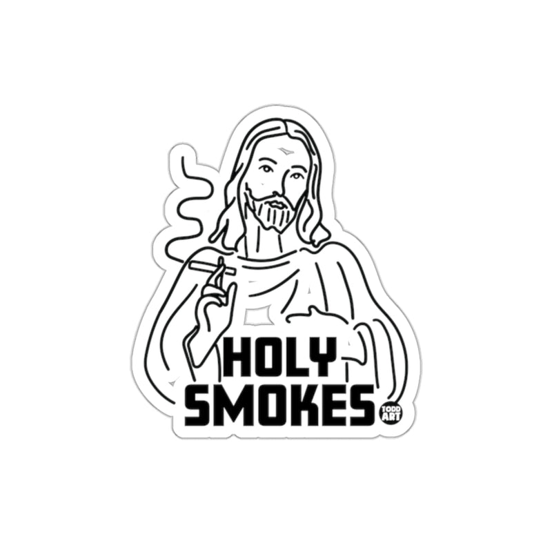 Load image into Gallery viewer, Holy Smokes Funny Jesus Art Sticker Accessory
