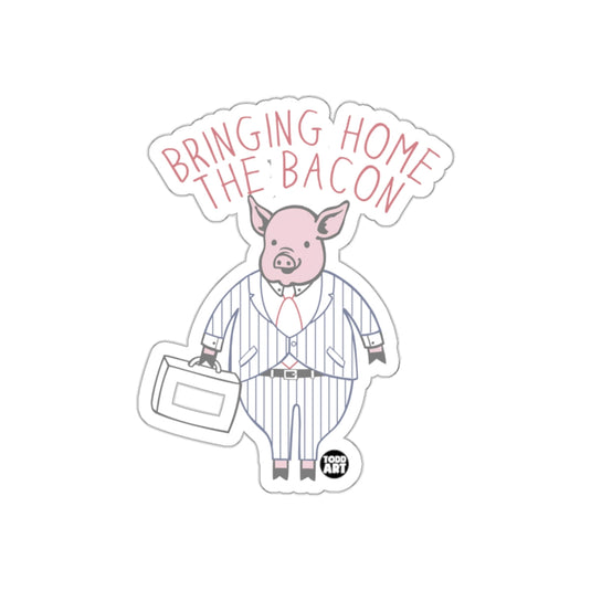 Bringing Home the Bacon Pig Boss Wearing a Suit sticker