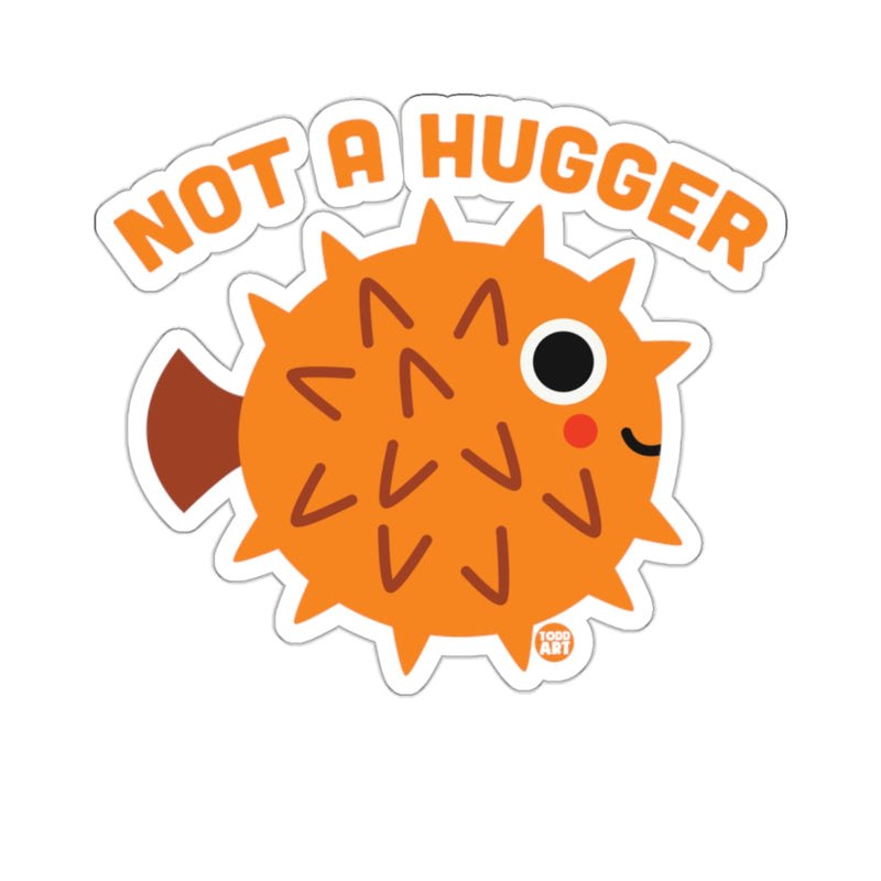 Load image into Gallery viewer, Not A Hugger Cute Spiky Pufferfish Cartoon 
