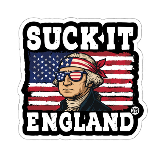 Suck It England American Patriot Sticker Design