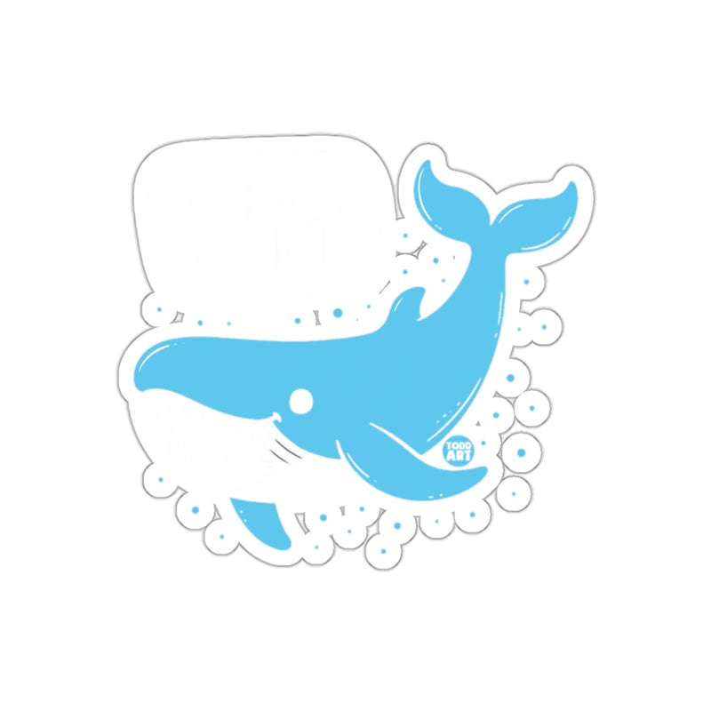 Load image into Gallery viewer, Whale Done Blue Cartoon Whale Sticker

