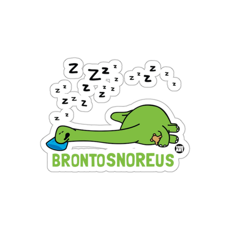 Load image into Gallery viewer, Cute Dinosaur Character Brontosnoreus Sticker
