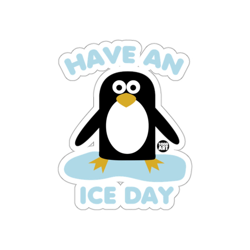 Load image into Gallery viewer, Have An Ice Day Adorable Penguin Illustration sticker
