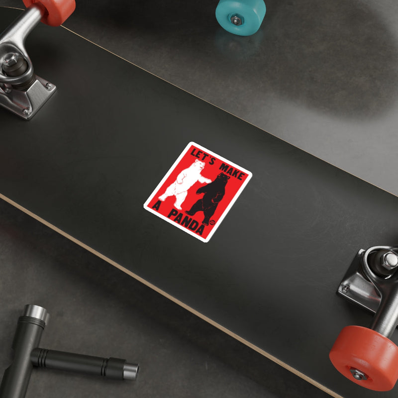 Load image into Gallery viewer, Let's Make A Panda Sticker for Skateboards and Laptops
