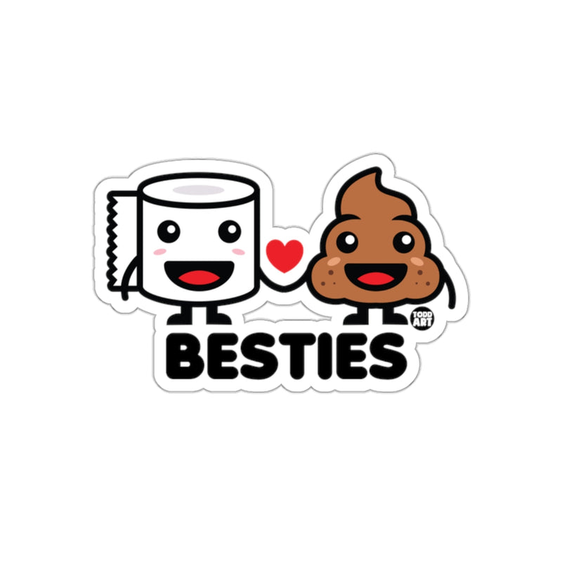 Load image into Gallery viewer, Toilet Paper Plus Poop Besties Together Forever sticker
