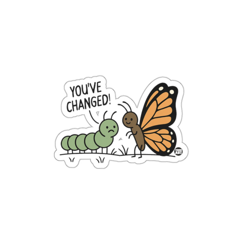 Load image into Gallery viewer, Funny Caterpillar and Butterfly Sticker for Laptops
