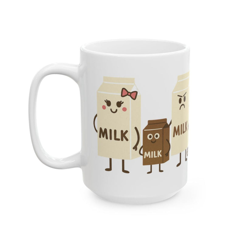 Load image into Gallery viewer, Cute Happy Milk Carton Family Illustration Mug
