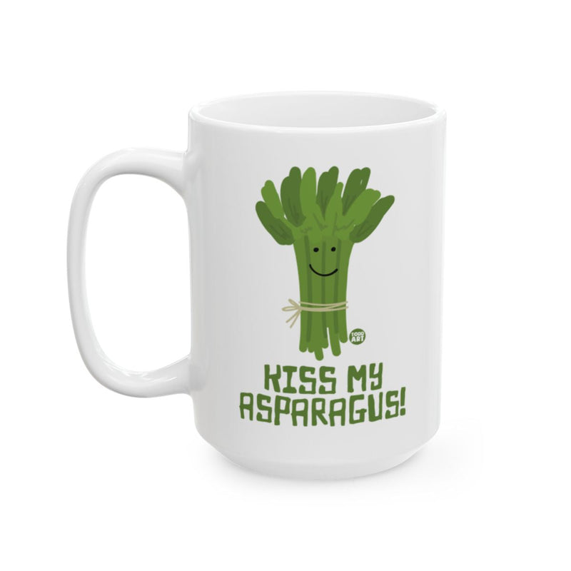 Load image into Gallery viewer, Funny Kiss My Asparagus Graphic Coffee Mug
