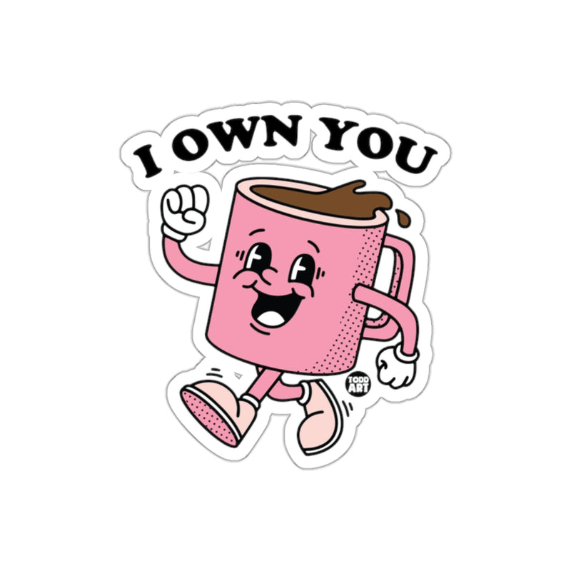 Load image into Gallery viewer, Cheerful Animated Coffee Mug Sticker for Decoration
