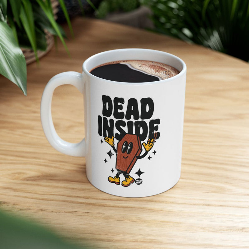 Load image into Gallery viewer, Dead Inside Funny Coffee Mug for Your Morning Brew
