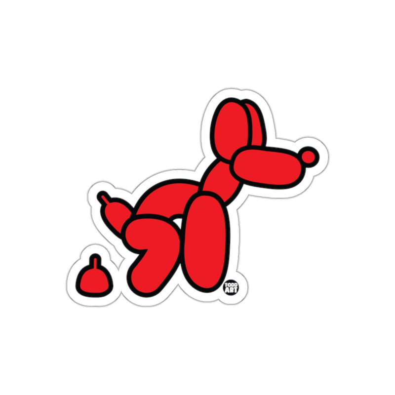 Load image into Gallery viewer, Hilarious Red Balloon Dog Situation Funny sticker
