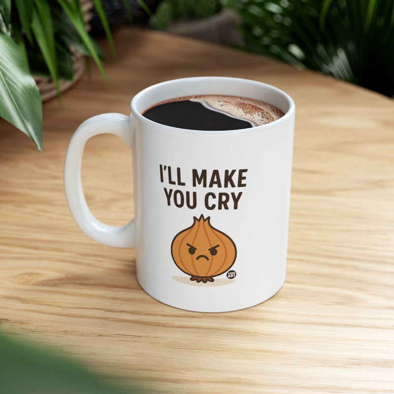 Load image into Gallery viewer, I'll Make You Cry Angry Onion Mug Perfect Gift
