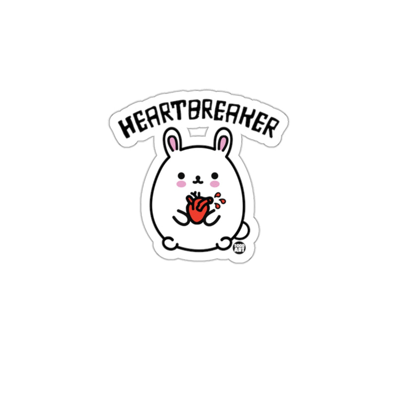 Load image into Gallery viewer, Heartbreaker Cute Bunny Holding Heart Sticker Product
