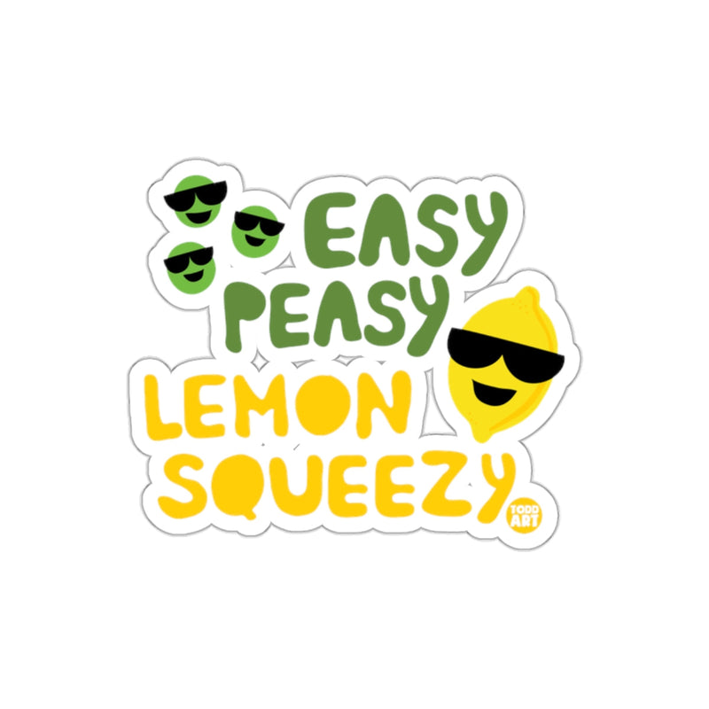 Load image into Gallery viewer, Easy Peasy Lemon Squeezy Fun Sticker Design
