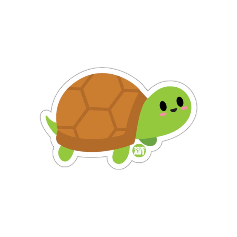 Load image into Gallery viewer, Cute Todd Art Green Turtle Sticker for Decorating Surfaces
