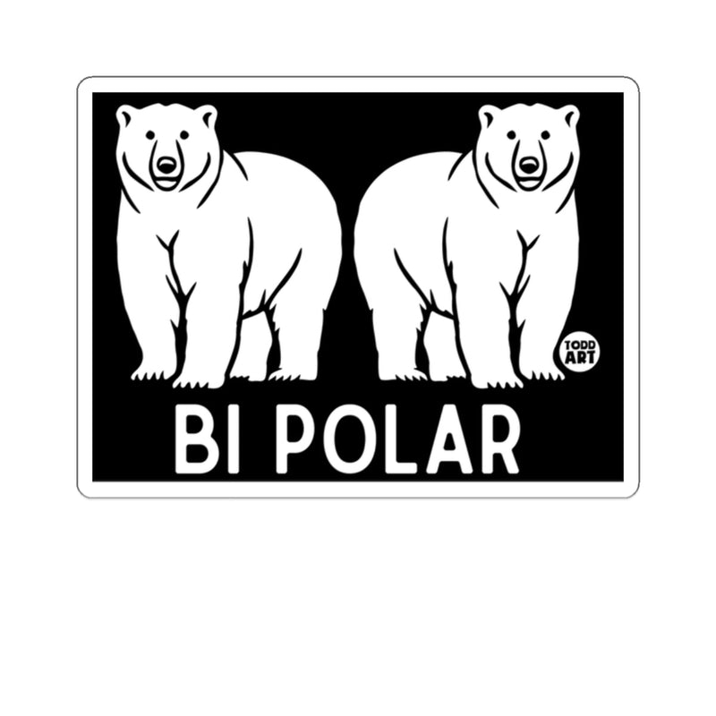 Load image into Gallery viewer, Funny Bi Polar Bear Todd Art Sticker Collection
