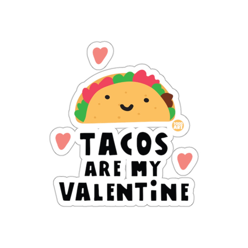 Load image into Gallery viewer, Cute Tacos Are My Valentine Heart Sticker Product
