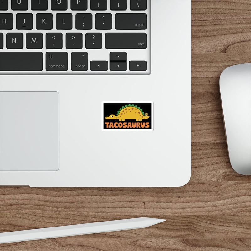 Load image into Gallery viewer, Humorous Tacosausus Cartoon Dinosaur Creature Sticker
