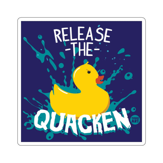Release the Quacken Rubber Duck Design Sticker