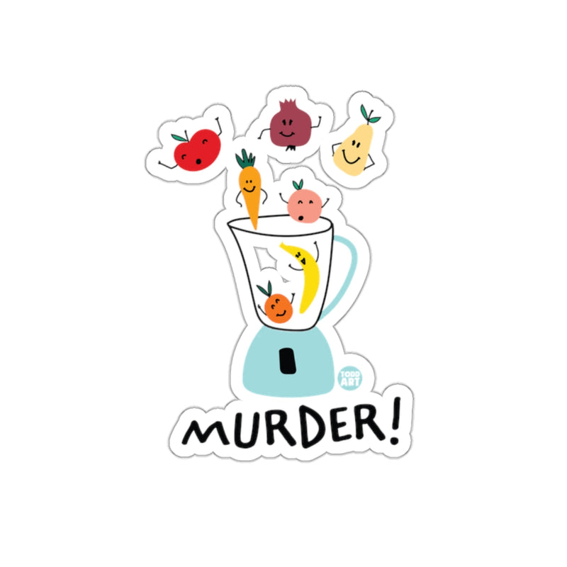 Load image into Gallery viewer, Murder Cartoon Blender Fruits Veggies Sticker
