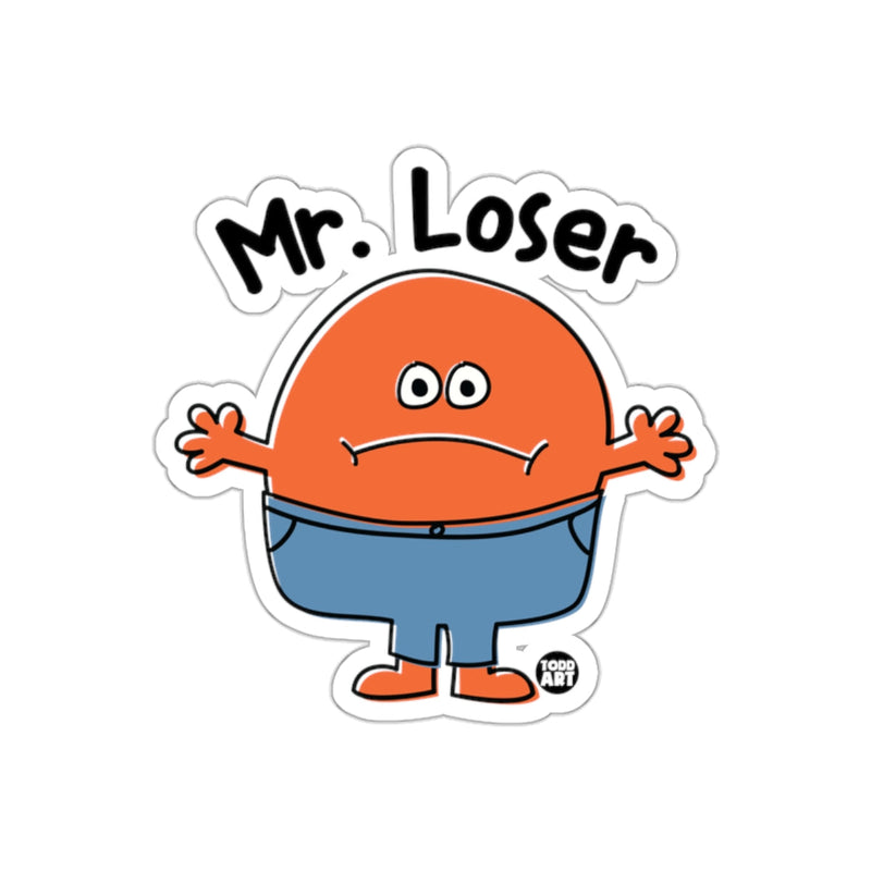 Load image into Gallery viewer, Mr. Loser Character Fun Sticker for Laptops and Guitars
