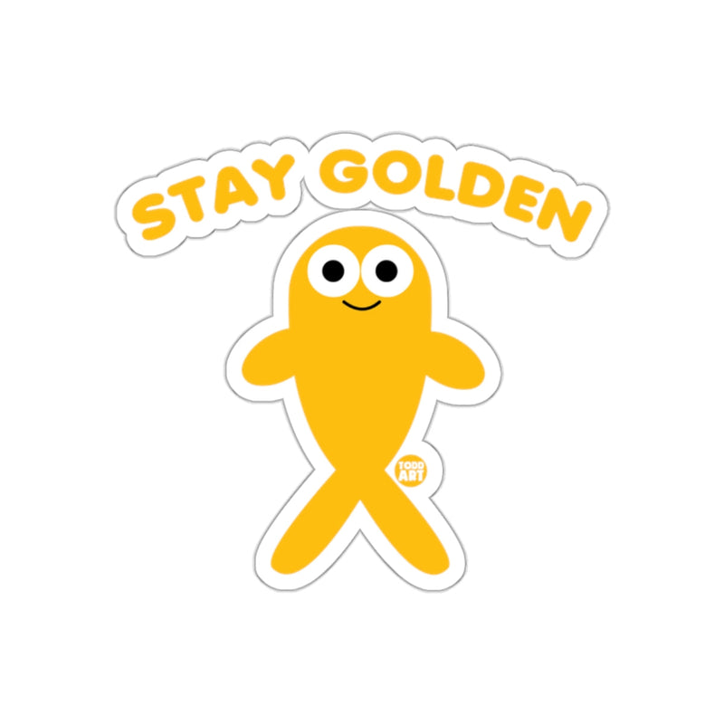 Load image into Gallery viewer, Stay Golden Yellow Cartoon Character Sticker
