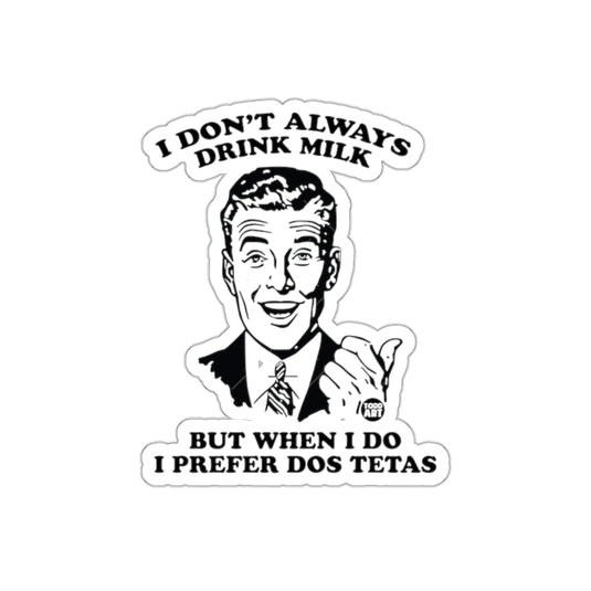 Dos Tetas Funny Meme Retro Style Art Design sticker