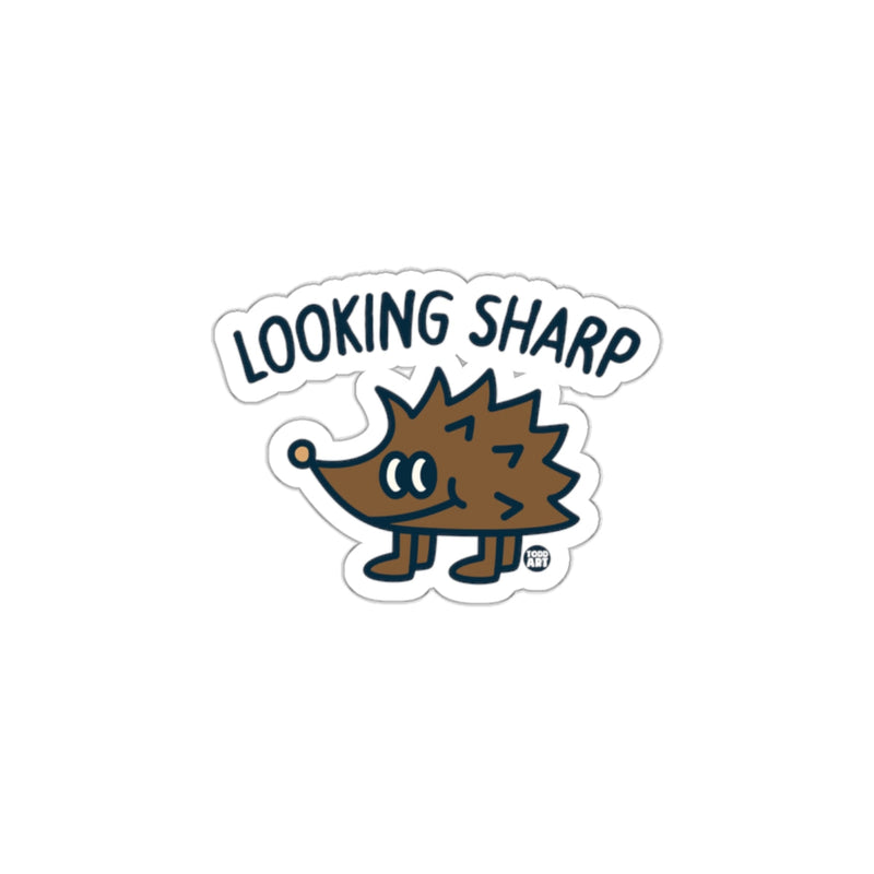 Load image into Gallery viewer, Looking Sharp Hedgehog Sticker Fun Illustrated Design
