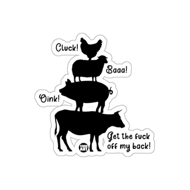Load image into Gallery viewer, Funny Farm Animal Stack with Bold Phrases Sticker
