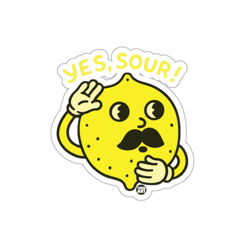 Load image into Gallery viewer, Cute Lemon Character Yes Sour Sticker Product
