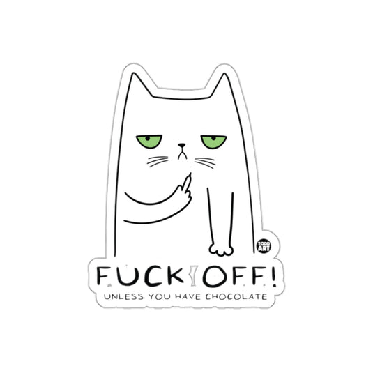 Grumpy Cat Expressive Sticker For Chocolate Lovers