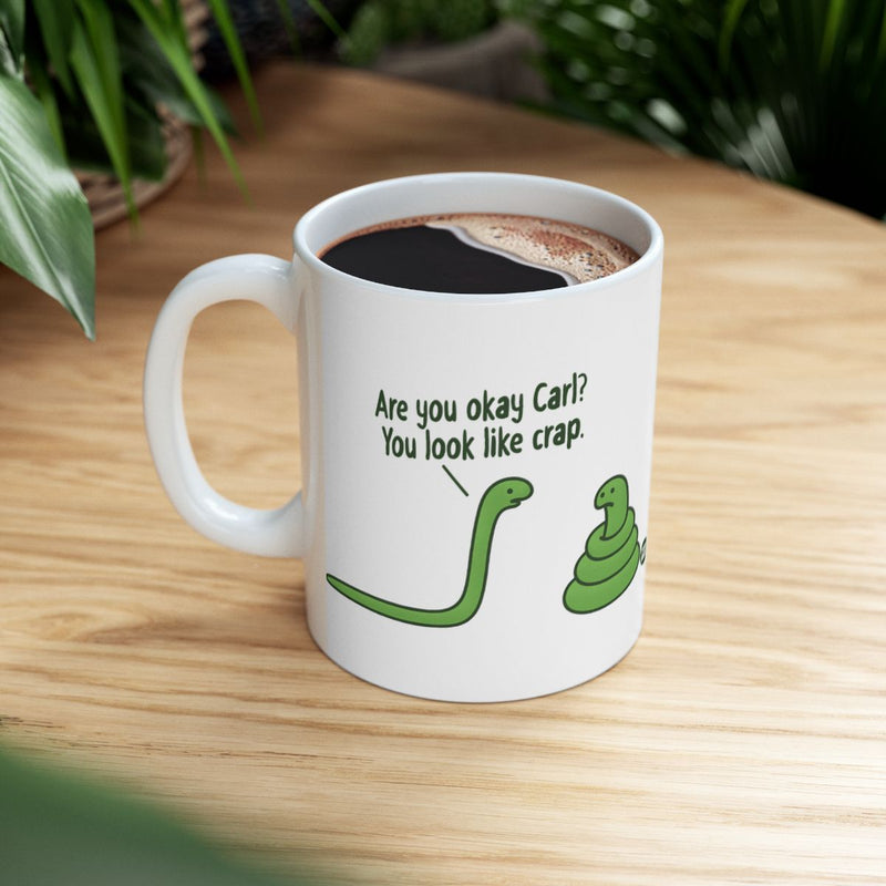 Load image into Gallery viewer, Funny Cartoon Snake Conversation Mug for Coffee Lovers
