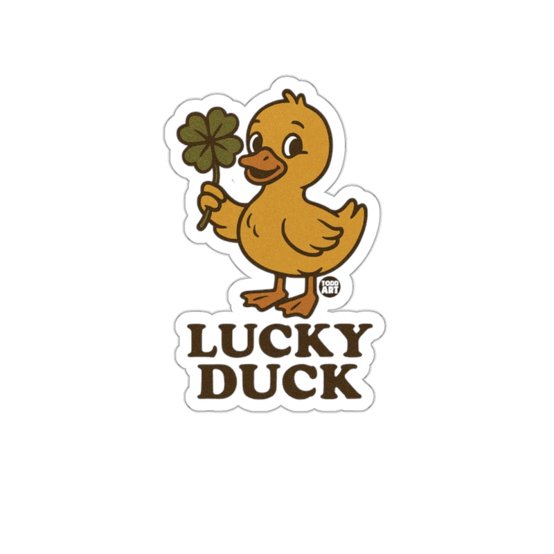 Load image into Gallery viewer, Lucky Duck Four-Leaf Clover Sticker product
