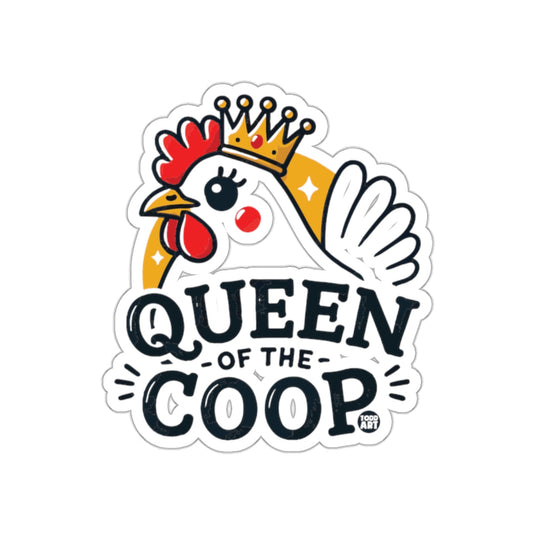 Queen of the Coop Sticker Fun Farmhouse Decor