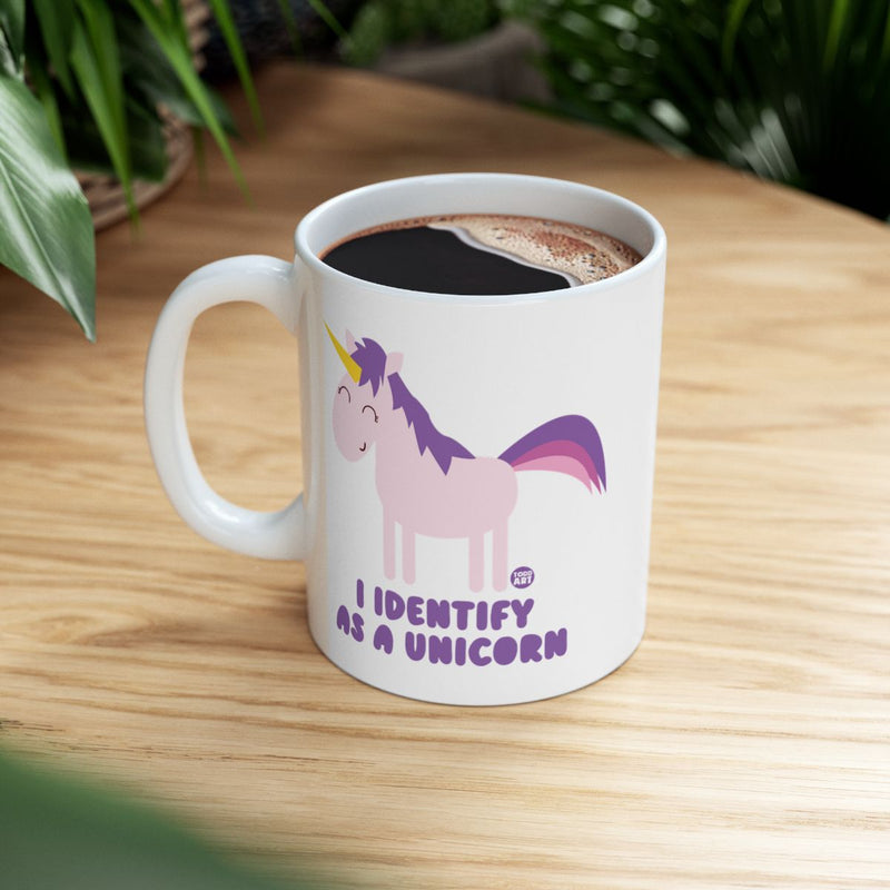 Load image into Gallery viewer, I Identify As A Unicorn Coffee Mug Fun Gift Idea
