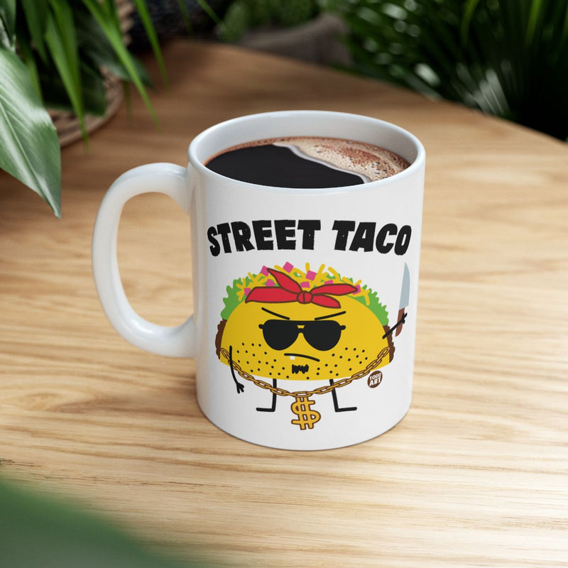 Load image into Gallery viewer, Street Taco Mug with Fun Graphic for Coffee Lovers
