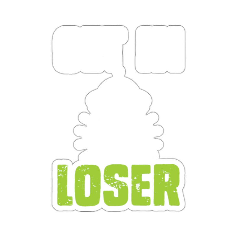 Load image into Gallery viewer, Get In Loser Green Text Humorous Sticker

