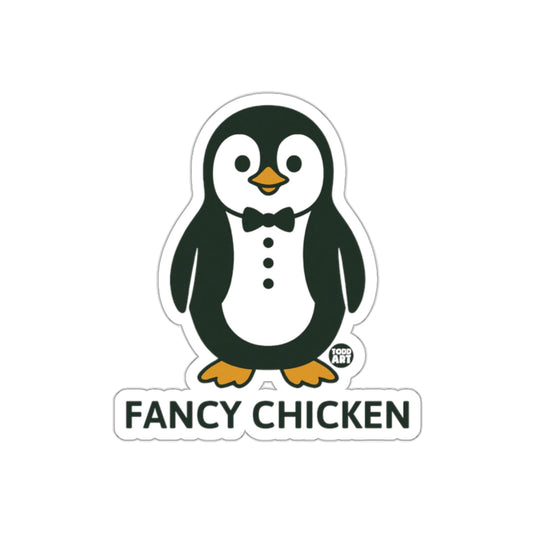 Cute Fancy Chicken Penguin with a Bow Tie sticker