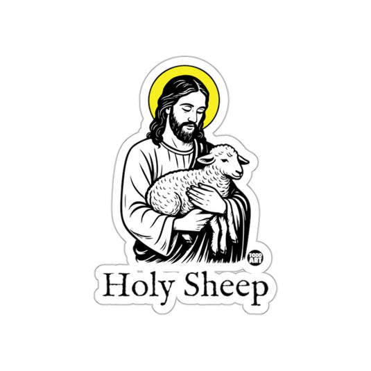 Holy Sheep Religious Design Sticker for Unique Decor