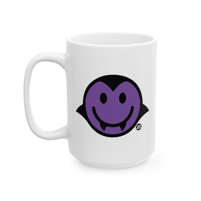 Load image into Gallery viewer, Purple Smiling Vampire Face Mug for Coffee or Tea
