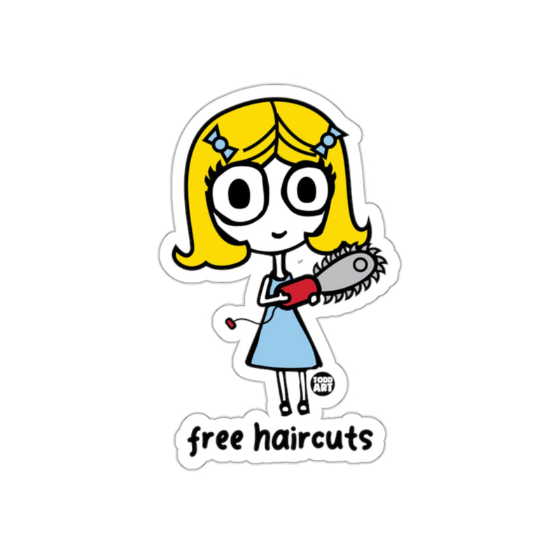 Load image into Gallery viewer, Free Haircuts Cute Cartoon Character Sticker

