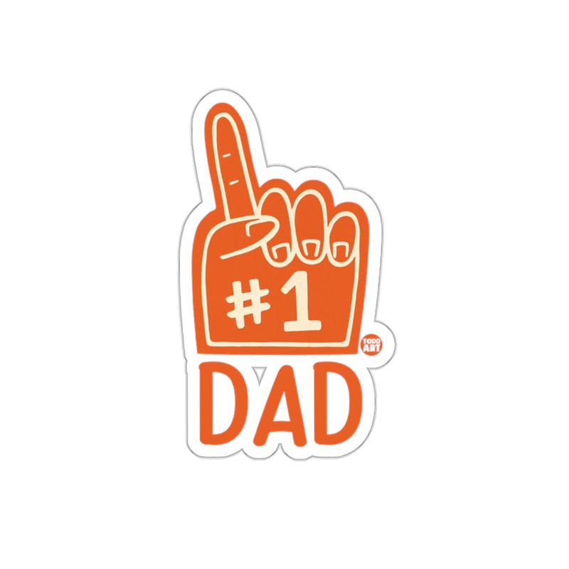 Load image into Gallery viewer, #1 Dad Foam Finger Sticker

