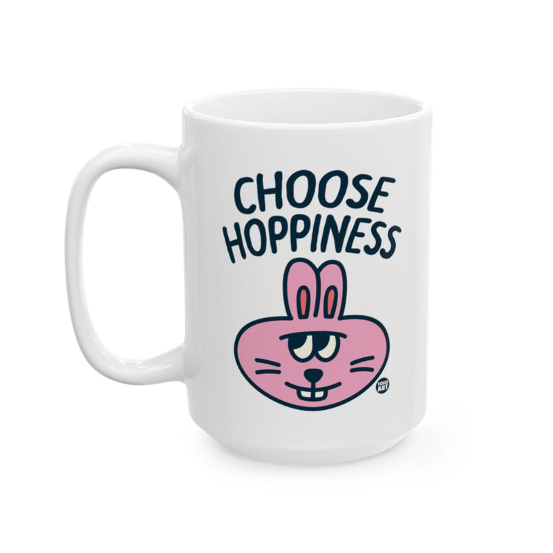 Load image into Gallery viewer, Choose Hoppiness Unique Funny Bunny Mug
