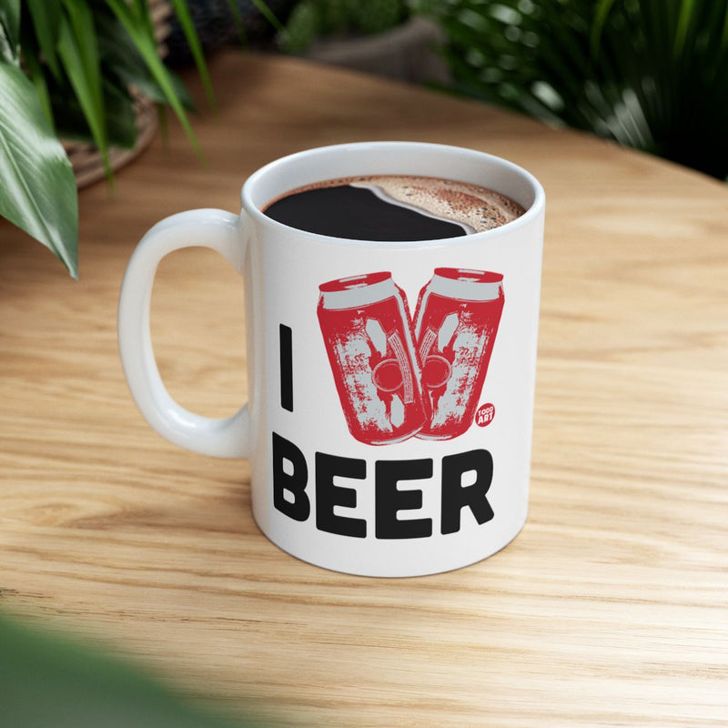 Load image into Gallery viewer, I Beer Novelty Ceramic Mug Fun Gift for Any Occasion
