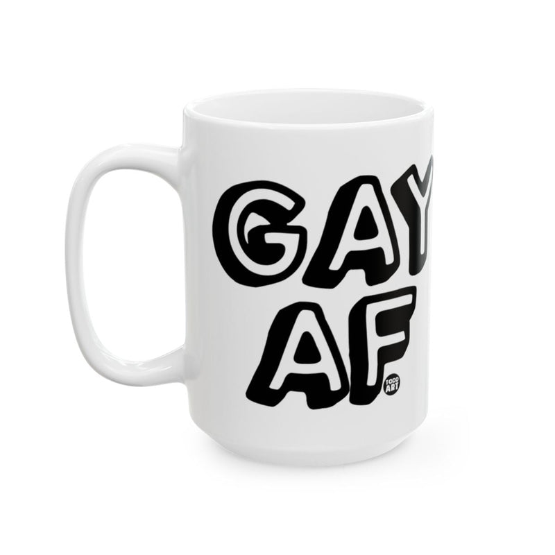 Load image into Gallery viewer, Gay AF Bold Typography Mug
