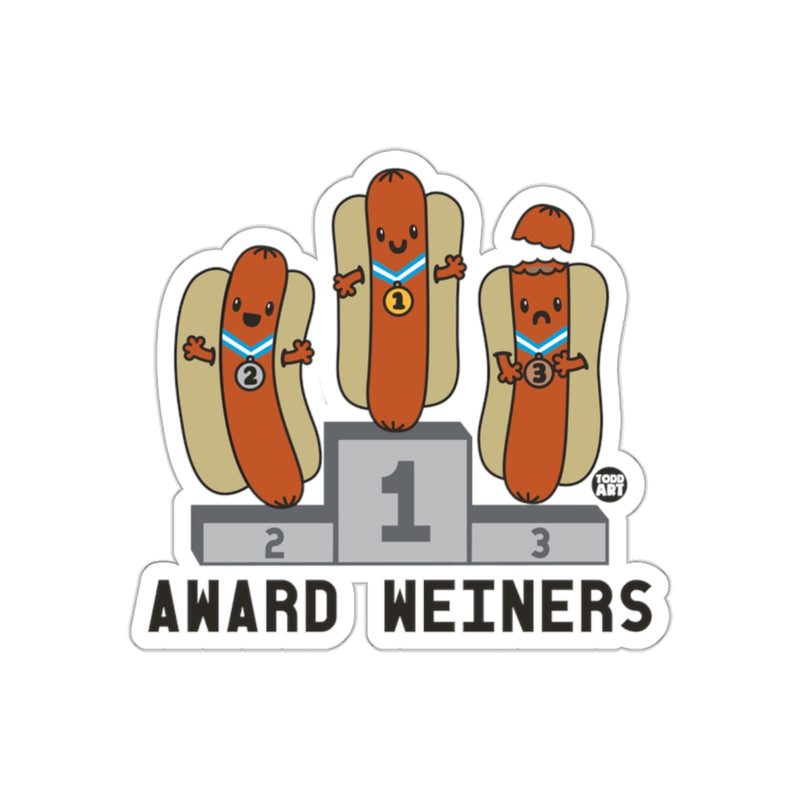 Load image into Gallery viewer, Award Weiners Funny Hot Dog Competition Sticker
