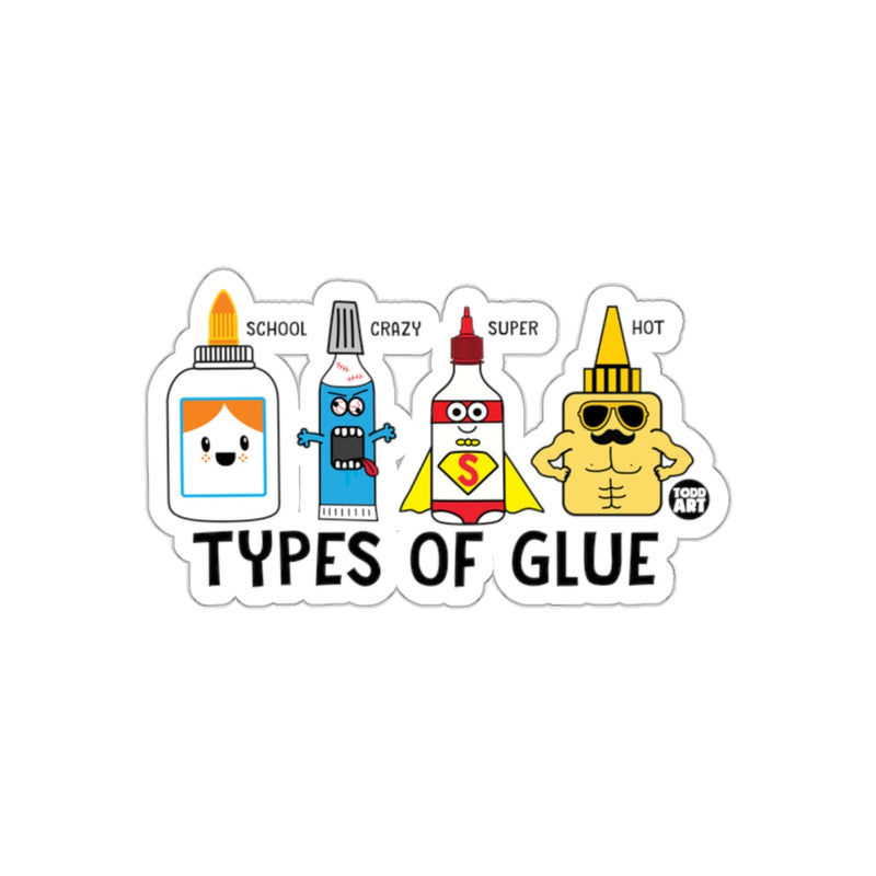 Load image into Gallery viewer, Funny Types Of Glue Characters Sticker Decal
