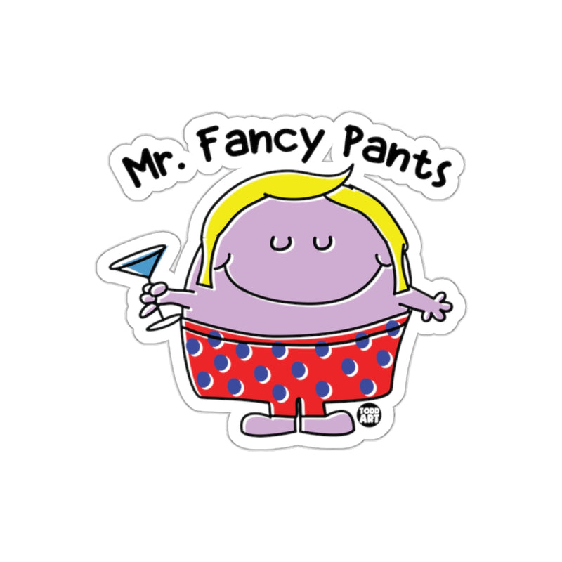 Load image into Gallery viewer, Mr Fancy Pants Cartoon Character Sticker
