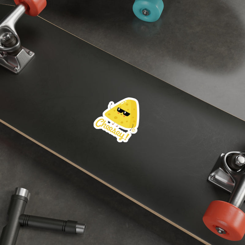 Load image into Gallery viewer, Cool Cheesy Sticker for Skateboards or Laptops
